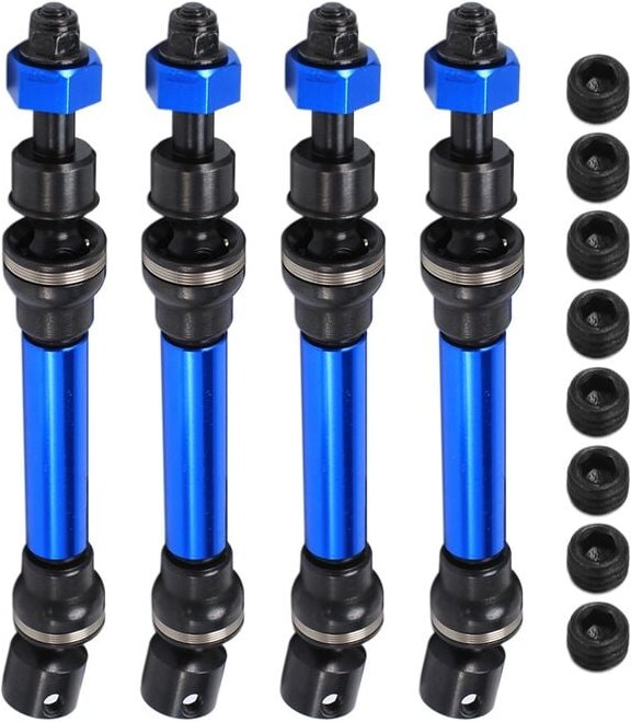 Tlily - 4 StüCk Metall Stahl Vordere und Hintere Antriebswelle cvd für Arrma 1/10 senton vorteks Big Rock Upgrade Teile,...
