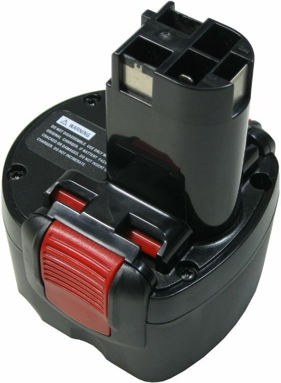 Hochleistungs Ni-MH Akku, 9,6V / 2000mAh ersetzt Bosch BAT048, BAT049, BAT100, BAT119, BH984, BPT1041, BAT-048, BAT-049,...