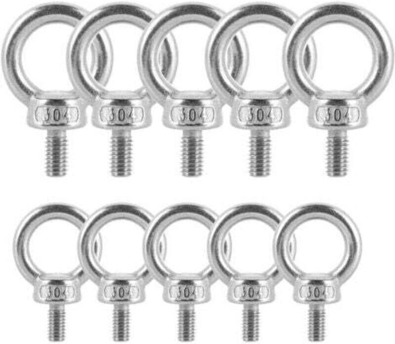 12 Stück M3 Edelstahl 304 Hebering-Augenschrauben für Hebezeuge im Maschinenbau