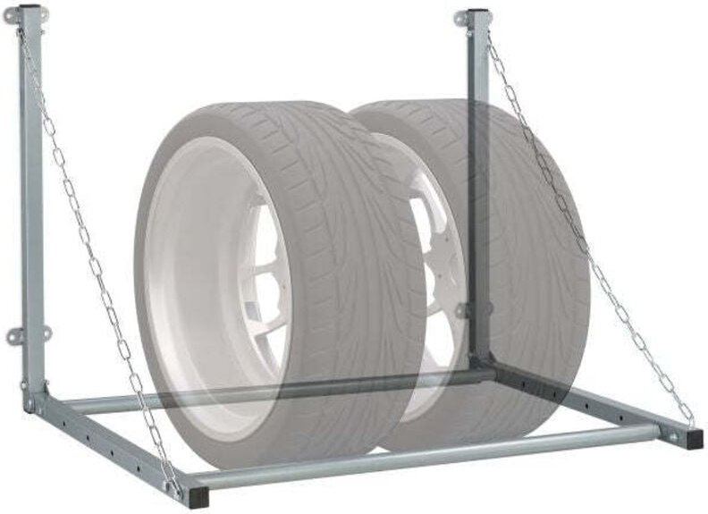 Wandmontierter reifenhalter