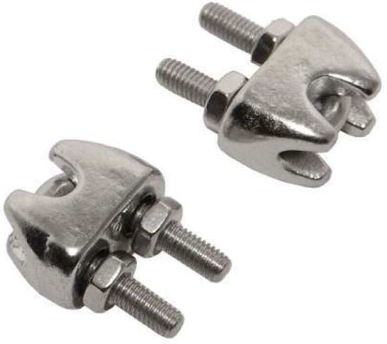 Satz Seilklemmen für Edelstahlseil Niroseil Drahtseil Edelstahl 3 mm