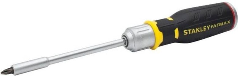 Stanley - FatMax Bit-Schraubendreher mit Ratsche, incl. 12 Bits