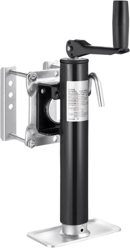 Mophorn - Anhängerheber, 2000 lbs dynamische Last, Hochleistungs-Drehgelenk, 10' Hub, Anschraubbar für Wohnmobil-, Pferd...