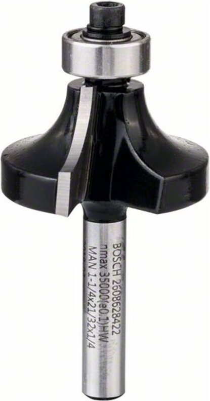 Viertelstabfräser 1/4, R1 9,5 mm, d 31,8 mm, l 16,2 mm, g 57 mm - Bosch