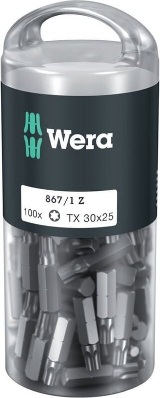 Wera - 867/1 diy torx 1/4 BitBit, Länge 25 mm, tx 30 100er Pack