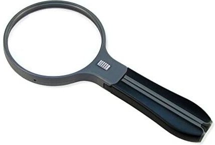 Unbekannt - Carson Split-Handle-Lupe mit abnehmbarem Griff und Freisprecheinrichtung, 2-fache Vergrößerung, 3,5-fache Sp...