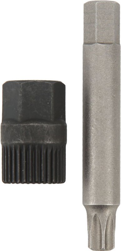 FOREHILL 33-Zahn-Lichtmaschinenriemenscheiben-Schlüsselsatz, Vielzahnnuss, Bohrer, Bohrerauszieher, Ersatzwerkzeug für B...