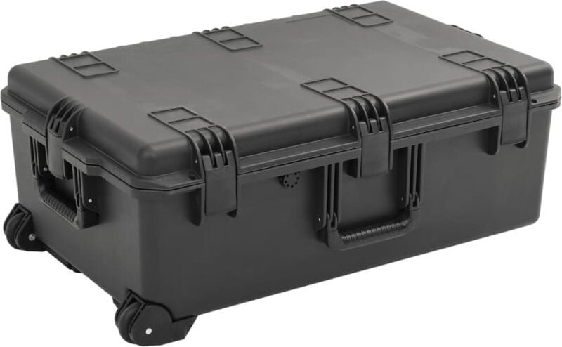 vidaXL Koffer für Flugreise Tragbar Schwarz 79,5x51,5x30,5 cm PP