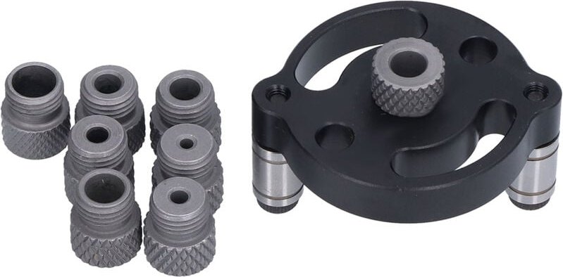 Zoternen - Locher-Locator, vertikaler Positionierer aus Aluminiumlegierung für runde Dübel, Zimmerei, Bohren