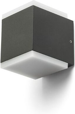 Rendl Light - tiras ii Wandleuchte anthrazitgrau Acryl 230V led 2x6W IP54 3000K