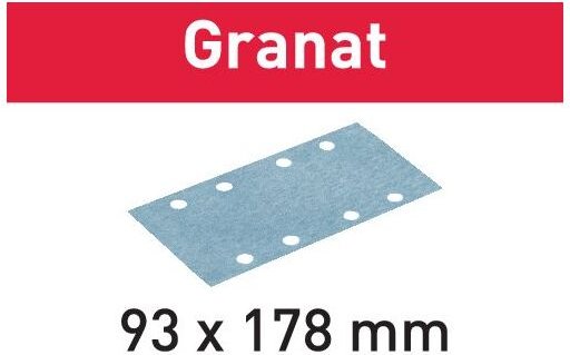 Schleifstreifen stf 93X178 P120 GR/100 Granat - 100 Stück - Festool