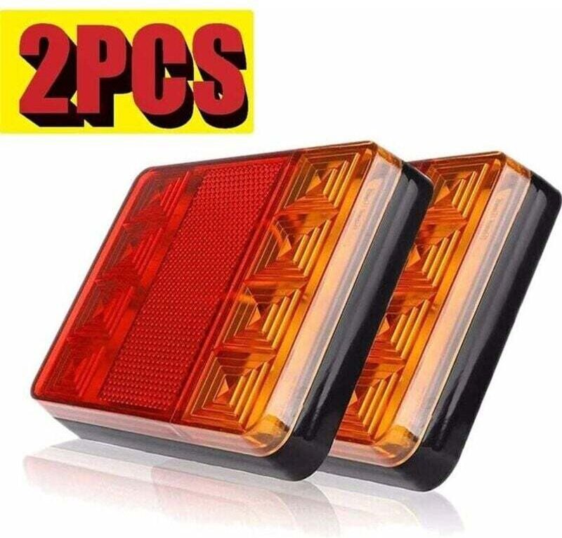 Stück LED-Anhänger-Rückleuchten, Rückbeleuchtung, wasserdichte Bremsleuchte, universelle Signalleuchte für LKW und Wohnw...