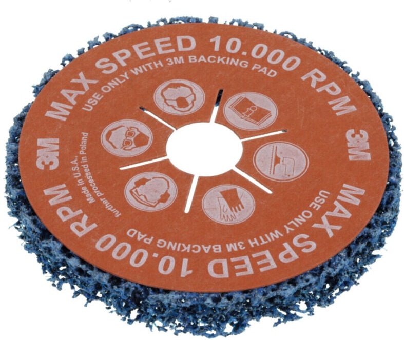 3M Grobreinigungsscheibe (SiC), mit Glasfiberrücken, 115 mm