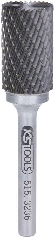 Ks Tools hm Zylinder-Frässtift Form a mit Stirnverzahnung, 16mm - 515.3236