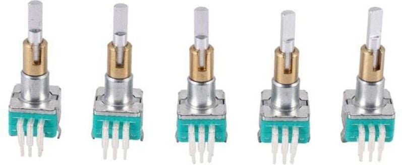 5-teiliger Doppelgeber der Serie EC11EBB24C03 mit Schalter, 30 Positionsnummern, 15 Griffen, 25-mm-Impulsspitze