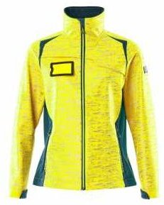 Accelerate safe Damen Softshell Jacke m. Reflexeffekten 19212-291-1744 Gr. s hi-vis gelb/dunkelpetroleum - hi-vis gelb/d...