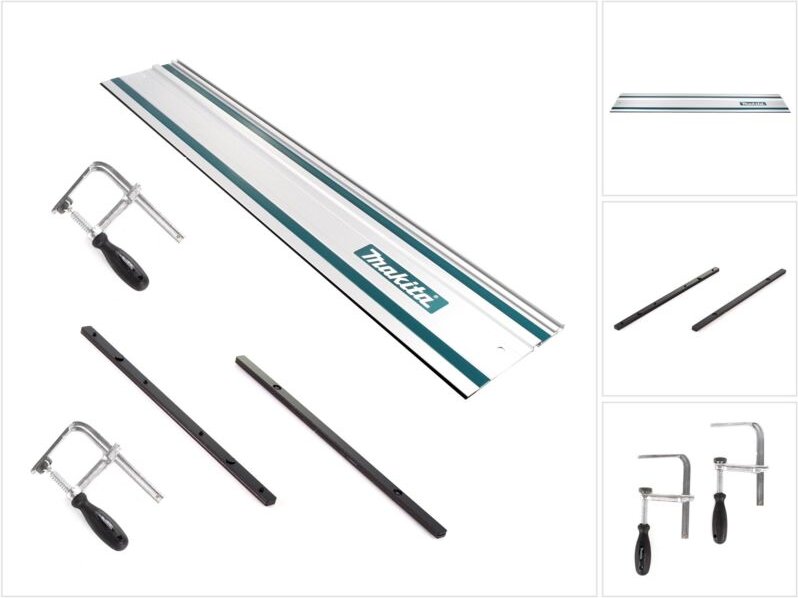 Makita Führungsschienen Set Führungsschiene 1000mm + 2x Führungsschienenverbinder + 2x Schraubzwingen