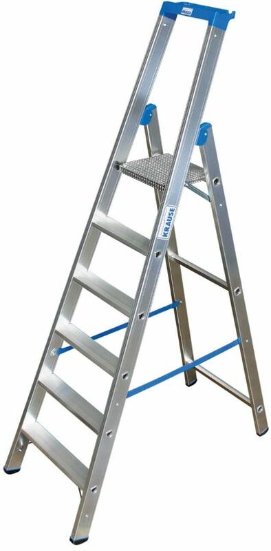 Krause - Stabilo Aluleiter Stehleiter 6 Stufen Klappleiter Leiter Profiqualität