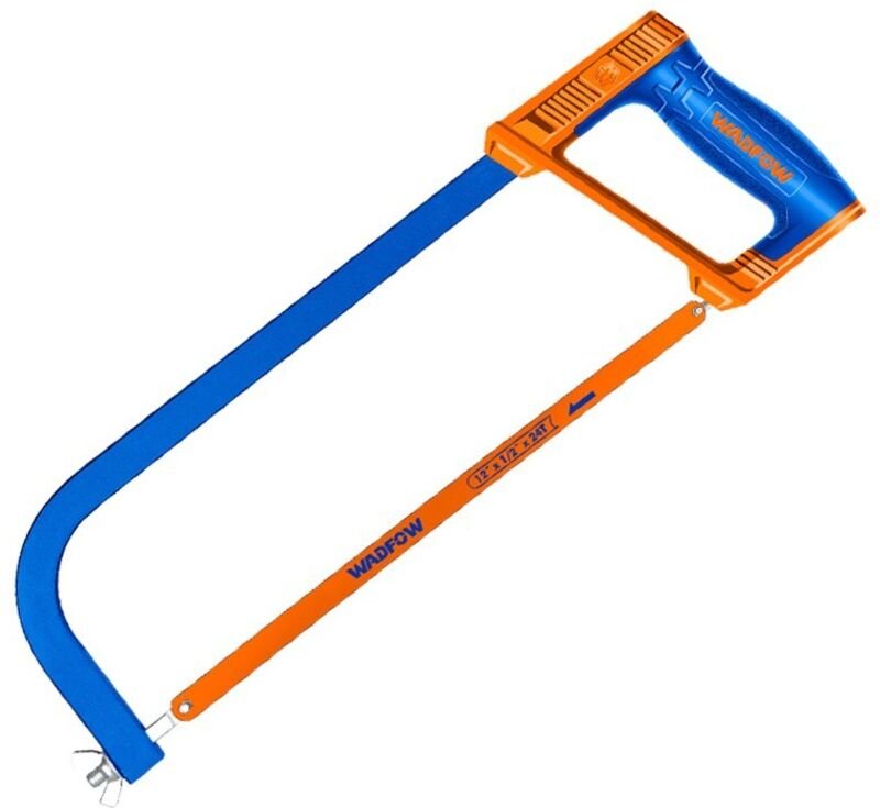 WADFOW WHF3168 300 mm Metall-Bügelsägenrahmen mit ergonomischem Gummigriff für präzise Schnitte