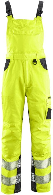 Warnschutz-Latzhose ALABAMA leuchtgelb/grau Größe 70