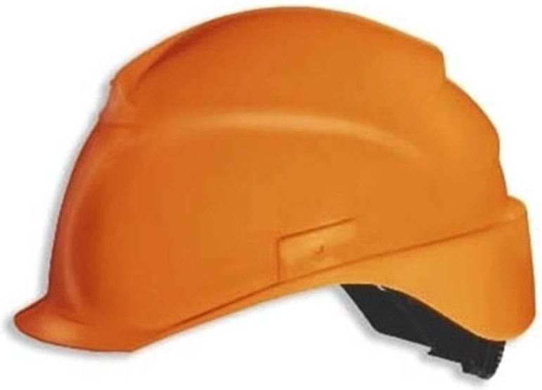 Uvex Airwing B-S-WR Schutzhelm - Belüfteter Arbeitshelm für die Baustelle - Blau: Orange