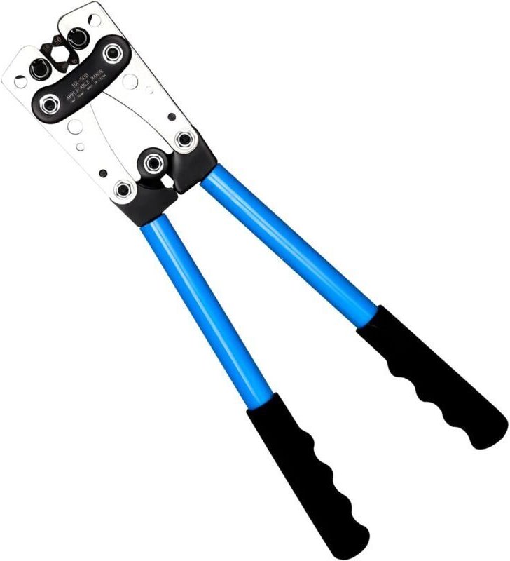 Crimpzange für Kabelschuhe AWG 10-0, 6/10/16/25/35/50 mm². Geeignet für Automobilelektronik.