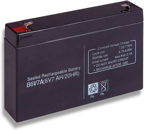 Blei-säure-batterie 6V 7Ah Cobat Enthalten B6V7A
