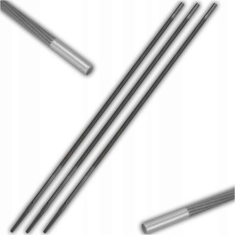 3-teiliges Kettenfeilen-Set für Benzinsägeketten, 4,5 mm