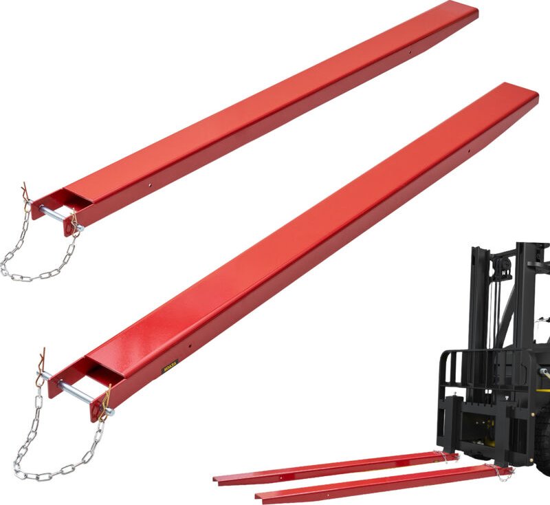 Mophorn - vevor 2er-Set Gabelverlängerungen 1840 mm Zinkenverlängerung 1,815 Tonnen Tragfähigkeit Gabelzinken Q235 Kohle...