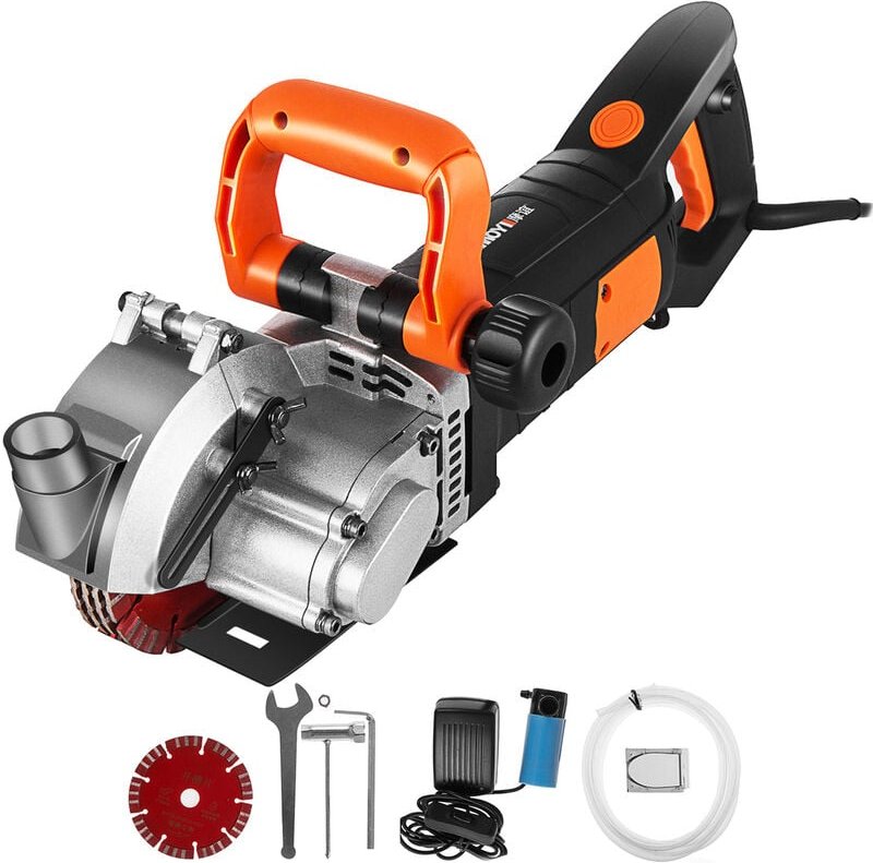 Vevor - Elektrische Wandfräse 5000 U/min Wand Chaser Maschine 4800Watt Wand Groove Schneidemaschine Stoßmaschine 42mm fü...