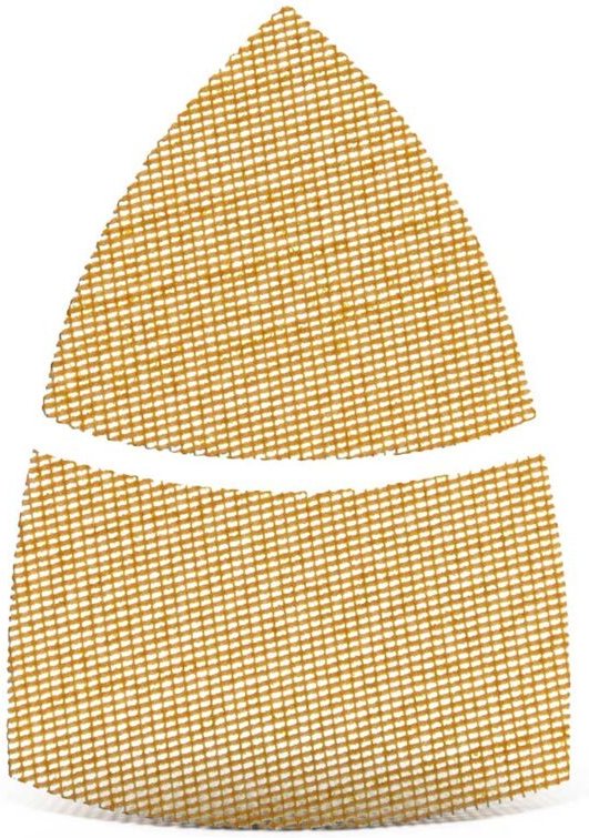 MENZER Ultranet Klett-Schleifgitter, 93 / 62 x 102 mm, f. Deltaschleifer, Weißes Edelkorund (25 Stk.) K100