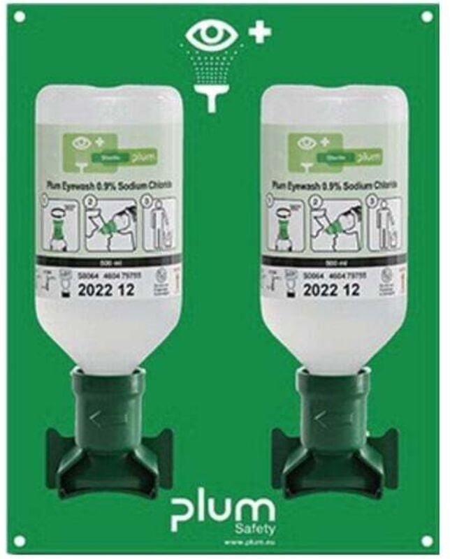 Augenspülstation 2x0,5l H290xB228xT80ca.mm Haltbarkeit 3 Jahre(ungeöff. Flasche)