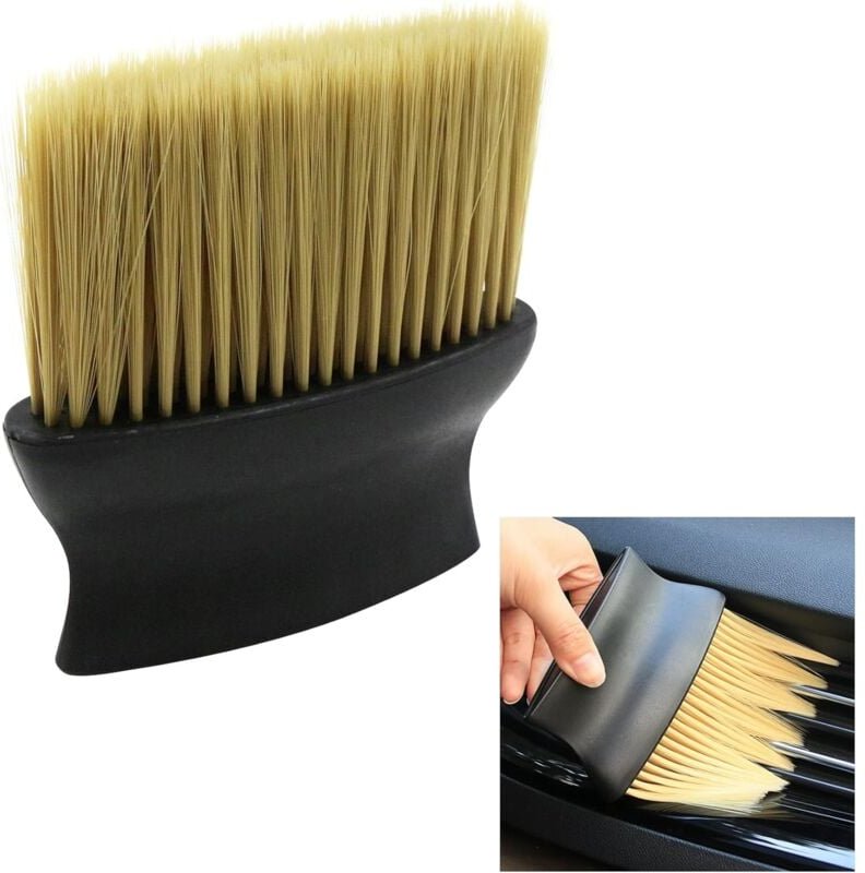 Lntyq - Reinigungsbürste für Lüftungsschlitze, Detailbürste – Auto-Detailbürste, Reinigungswerkzeug für Klimaanlagen, Fe...