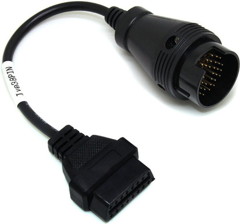 Diagnoseadapterkabel Iveco 38-polig auf OBD2 16-polig für Iveco-Lkw