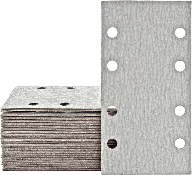 Shark Klett-Schleifblätter, 180 x 93 mm, 8-Loch, f. Schwingschleifer, Normalkorund (50 Stk.) K400 - Miotools