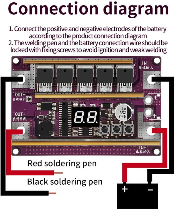 Cosiki Cash Solder, batteriebetriebenes Lötdisplay für 0,1 bis 0,3 mm Schmucklötzinn für Edelstahl und Eisen.