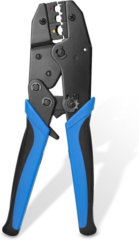 CCYKXA Crimpzange für isolierte elektrische Klemmen, Ratschen-Crimpzange für isolierte Klemmen, Crimpzange für professio...