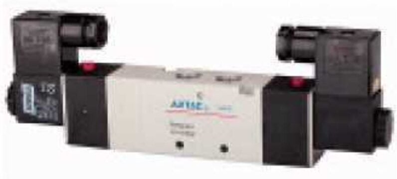 5/3-Wegeventil elektropneum. Mitte entlüf., g 3/8, 230 v, 50 Hz - Riegler