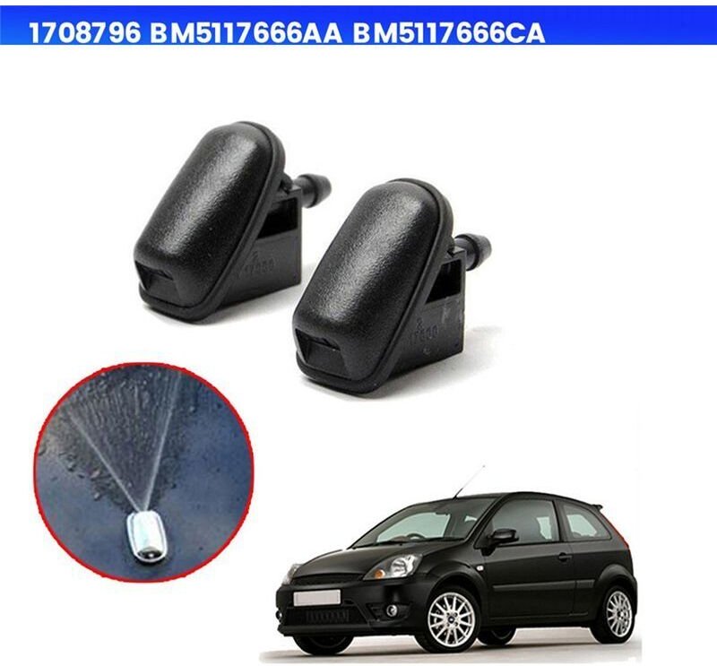 2 Stück 1708796 Frontscheibenwischer-Waschdüse Jet BM5117666AA für Focus MK2 MK3 Mondeo MK4 Fiesta BM5117666CA