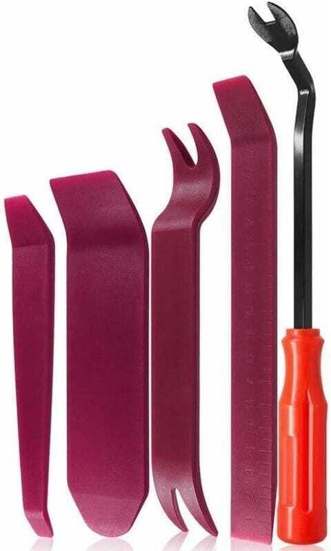 5-teiliges Werkzeugset zum Entfernen von Verkleidungen für Autoradioblende, Türverkleidungen und Armaturenbrett – Hebelw...