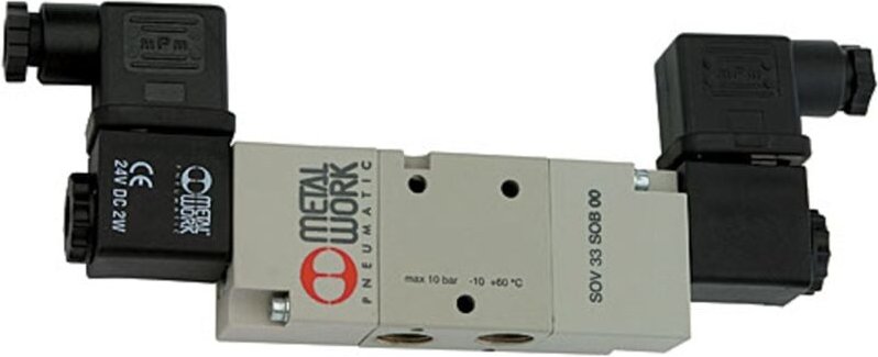 3/2-Wegeventil, elektropneumat., bistabil, g 3/8, 24 v dc - Riegler