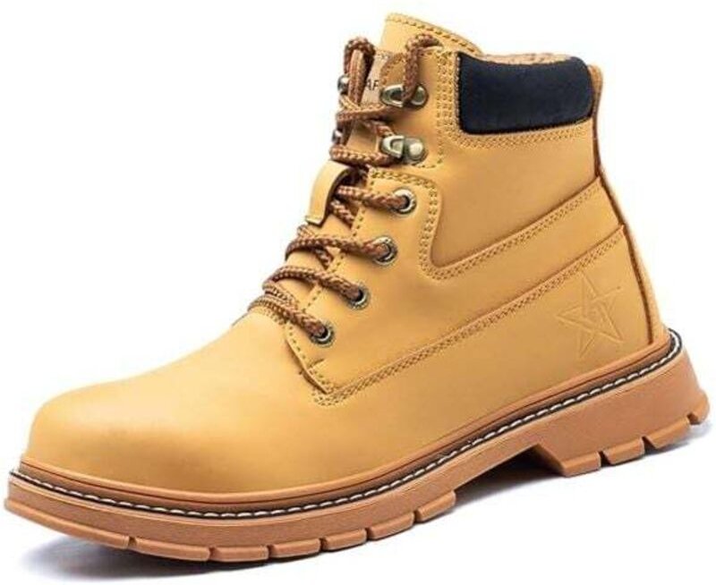 Stahlkappen-Arbeitsschuhe für Herren, wasserdichte Sicherheitsschuhe, rutschfeste Bauschuhe, rutschfeste Outdoor-Stiefel...