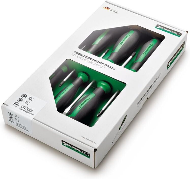 Stahlwille 4698 Schraubendreher-Satz Schlitz PH PZ