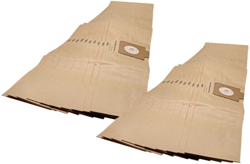 20x Staubsaugerbeutel kompatibel mit Lux Powerprof Classic Staubsauger - Papier, sandfarben - Vhbw