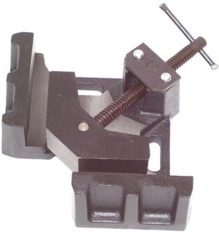 Apex - Winkelschraubstock 100mm Winkelspanner 55525 Schraubstock Gehrungs Schweißwinkel