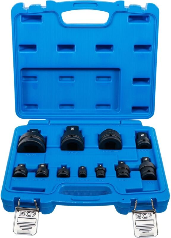 BGS Kraft-Adapter- und Kugelgelenk-Satz 6,3 mm (1/4") - 25 mm (1") 11tlg. - 25140