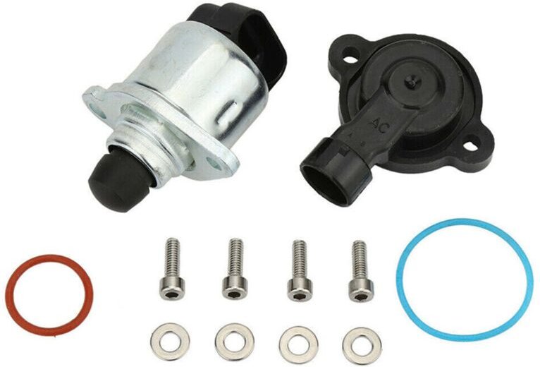 Tlily - Schwarzes 102-mm-Drosselklappengehäuse + IAC-Positionssensor für LS1 LS3 LS6 lsx LS7