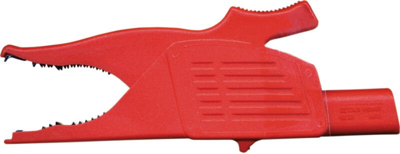 Schweißkraft Abgreifklemme rot für Stecker ø 4 mm, 1231126KL