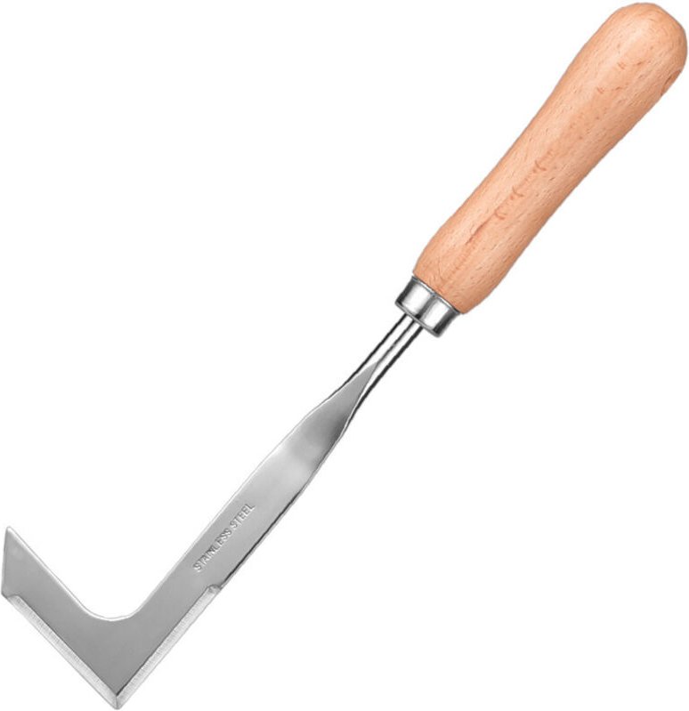 Manuelles Unkrautstechermesser, L-förmiges Terrassenmesser, seitliches Unkrautstechermesser, Schabermesser für Terrassen...