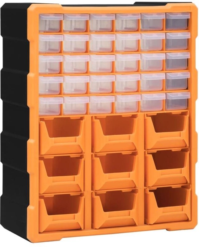 Multi-Schubladen-Organizer mit 39 Schubladen 38x16x47 cm Vidaxl